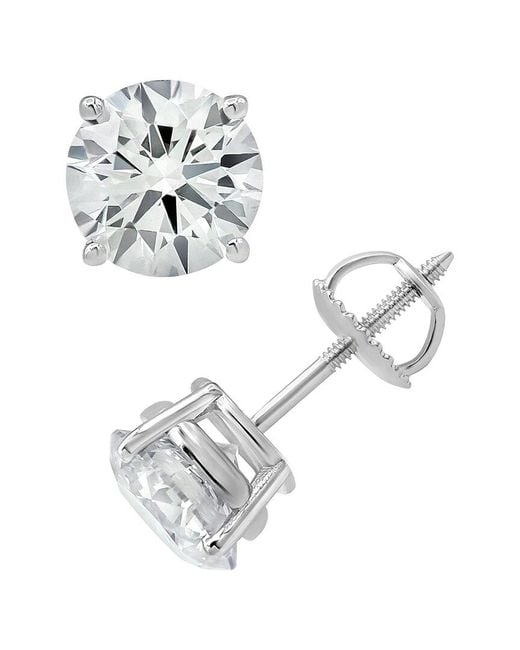 Lab Grown Diamonds White 14k 3.00 Ct. Tw. Lab Grown Diamond Studs