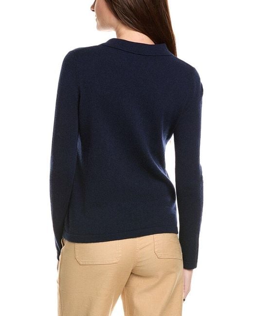 Kier + J Blue Kier + J Wool & Cashmere-Blend Polo Sweater