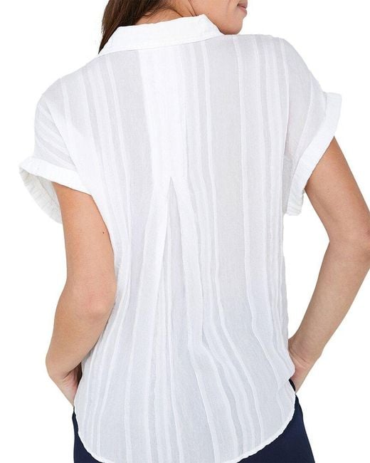 Bella Dahl White Pocket Button Down