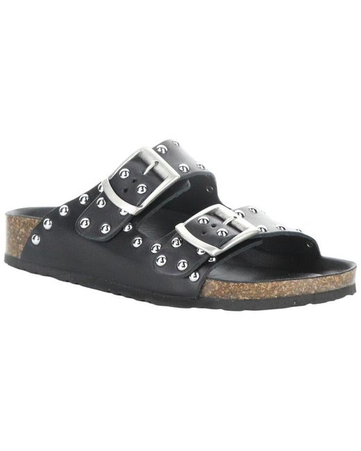 Bos. & Co. Black Bos. & Co. Perrin Leather Sandal