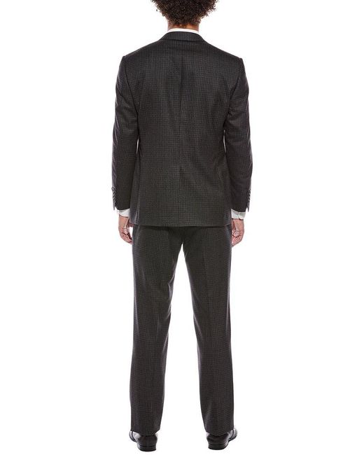 Canali Black 2Pc Wool-Blend Suit for men