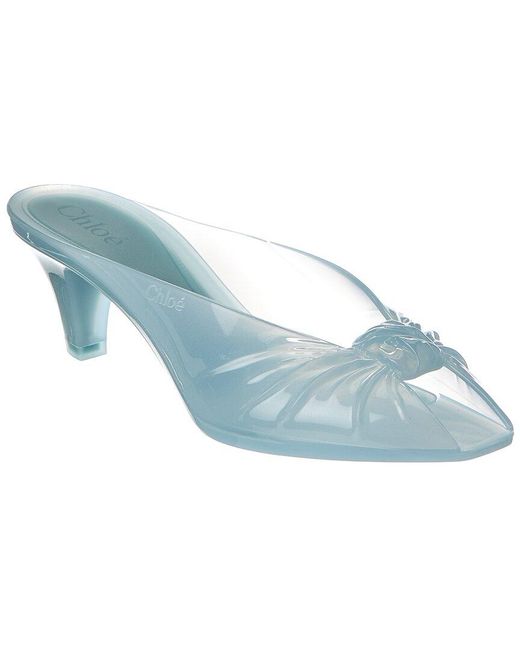 Chloé Blue Jelly Mule