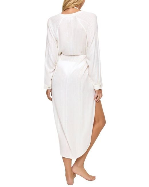 LSPACE White Yoli Shirtdress