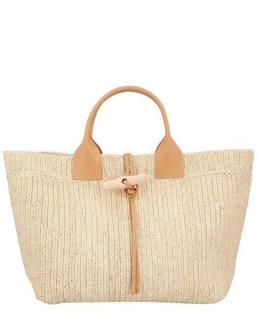 Longchamp Natural Le Roseau Large Tote
