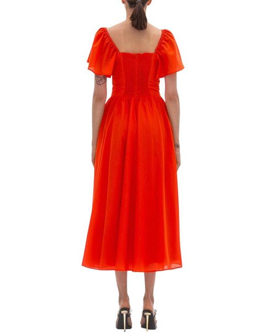 BGL Red Midi Dress