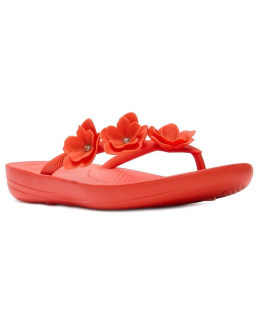 Fitflop Red Iqushion Flower Sandal