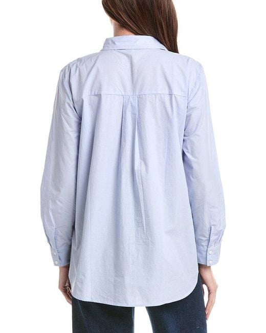 Eileen Fisher Blue Classic Shirt