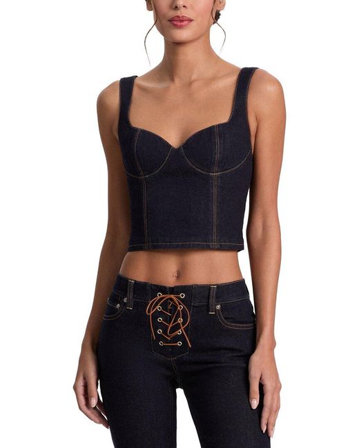 Alice + Olivia Black Ava Bustier