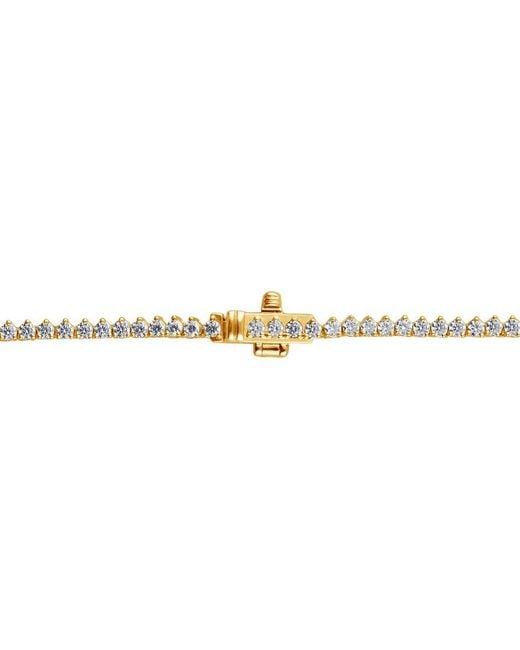 Lab Grown Diamonds Metallic 14K 5.00 Ct. Tw. Lab-Grown Diamond Riviera Necklace