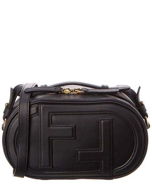 Fendi O'lock Mini Leather Camera Bag in Black Lyst