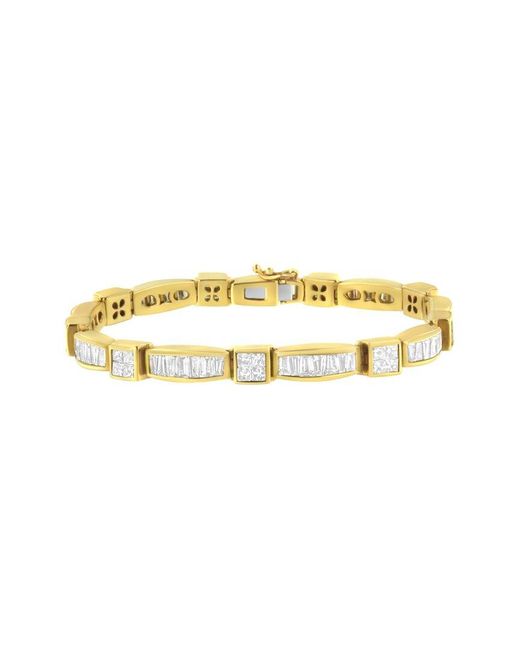 Haus of Brilliance Metallic 14K.34 Ct. Tw. Diamond Link Bracelet