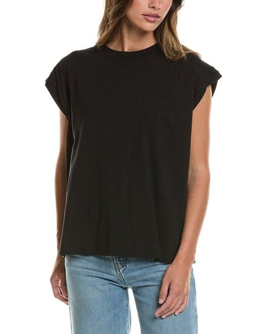 Reiss Black Jade Sleeveless T-Shirt