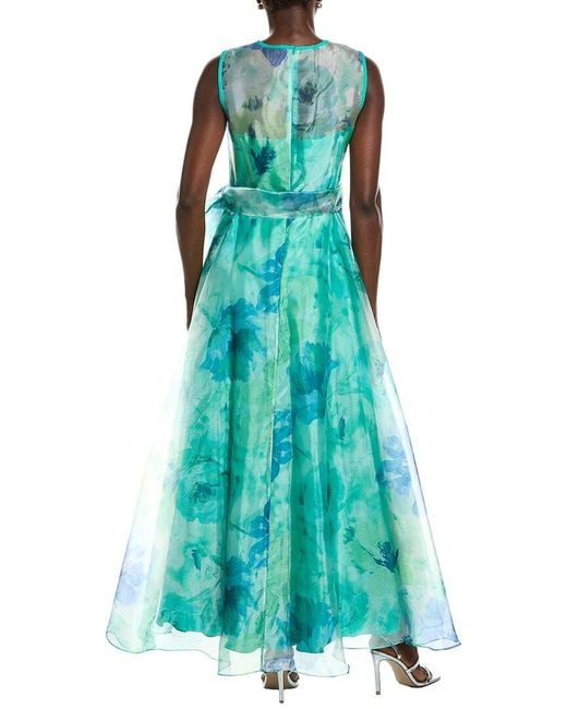 Eliza J Green Sleeveless Solid Maxi Dress