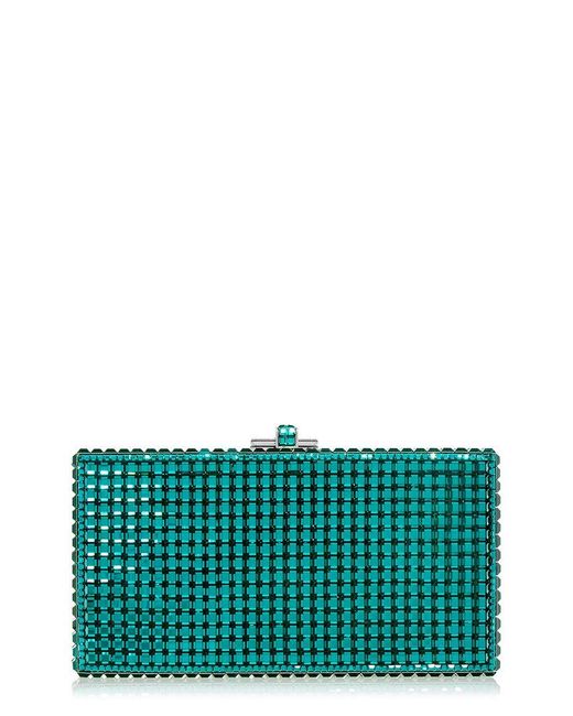 Judith Leiber Green Sleek Rectangle Clutch