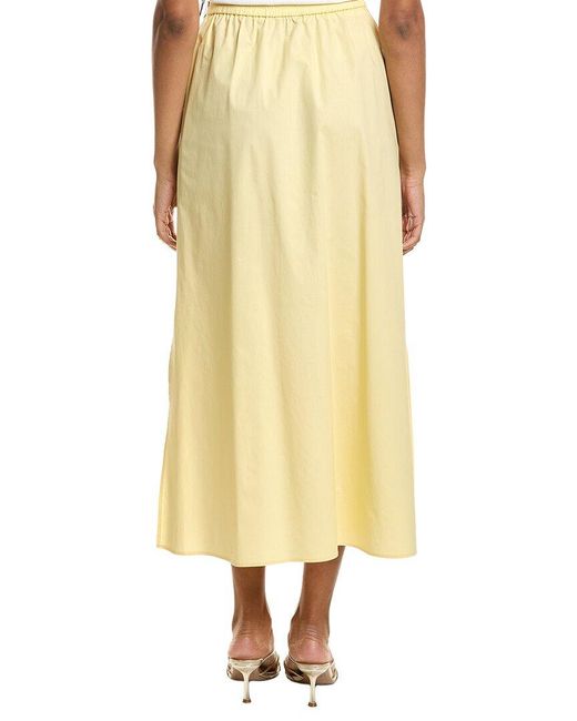Kenneth Cole Yellow Pull-On Maxi Skirt
