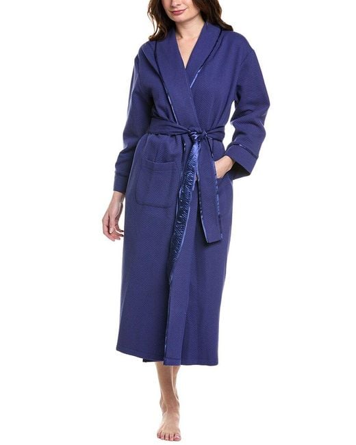 Carole Hochman Blue Ballet Wrap Robe