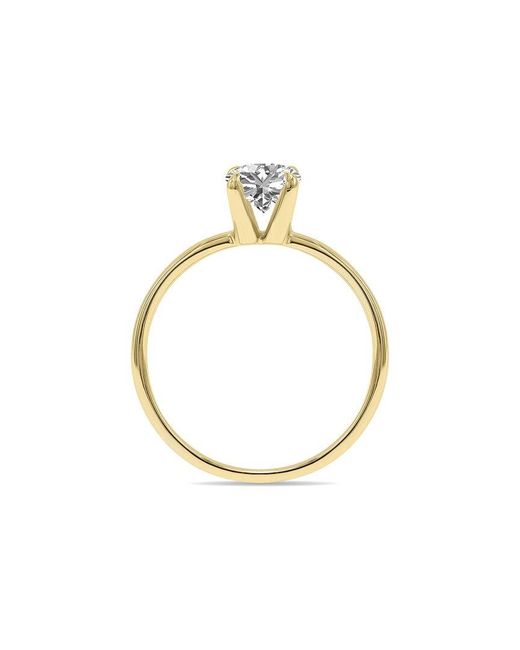 Lab Grown Diamonds Metallic 14K 0.75 Ct. Tw. Lab-Grown Diamond Solitaire Ring