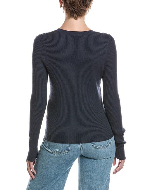 Splendid Blue Jette Ribbed Top