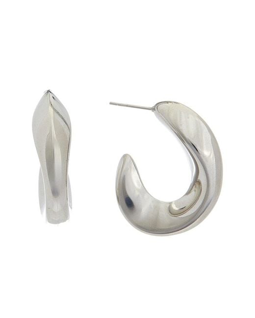 Juvell Metallic 18k Plated Hoops