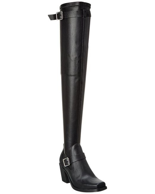 Rag & Bone Black Axis Leather Thigh-High Boot