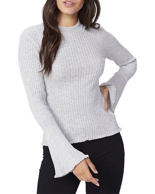 PAIGE Gray Iona Silk-blend Sweater