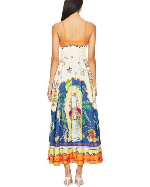 FLORIDA CLOTHING Blue Maxi Dress