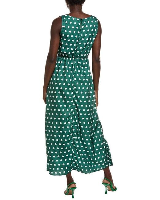 IPPONELLI Green Polka Dot Midi Dress