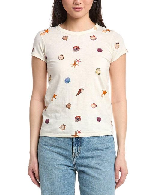 Rag & Bone Blue All Over Seashell T-Shirt