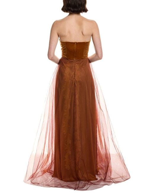 Rene Ruiz Brown Gown