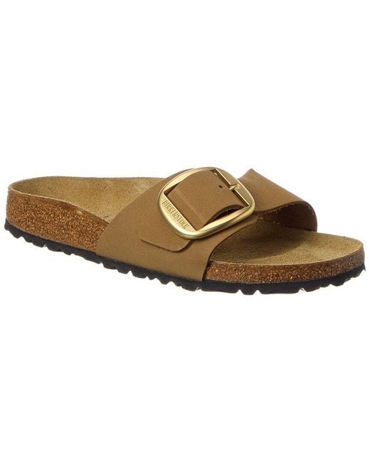 Birkenstock Brown Madrid Big Buckle Narrow Leather Sandal