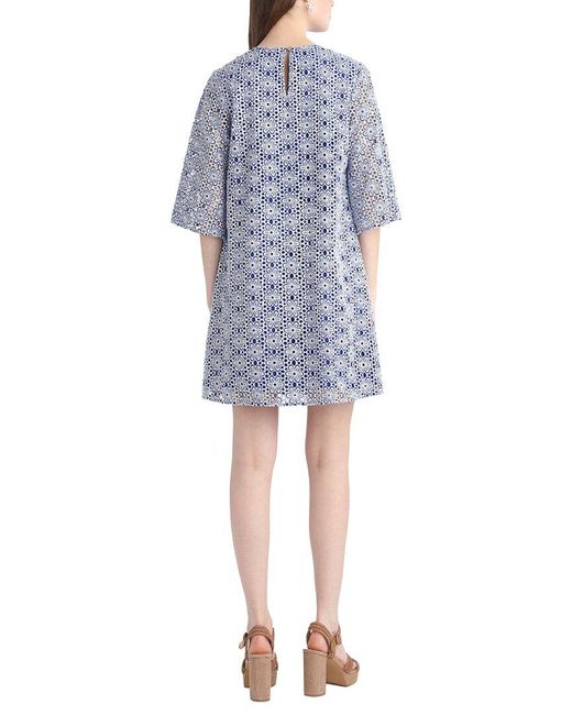 Draper James Blue Carolyn Bell Sleeve Mini Dress