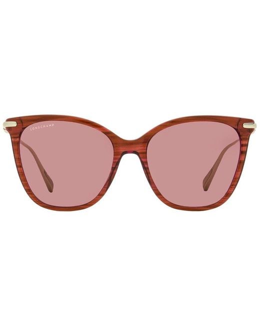 Longchamp Pink Lo757S 55Mm Sunglasses