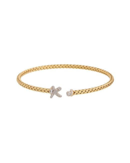 Meshmerise White 18K Over 0.15 Ct. Tw. Diamond Mesh Bangle Bracelet