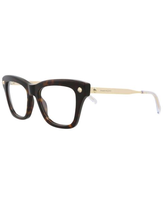McQueen Black 50Mm Optical Frames