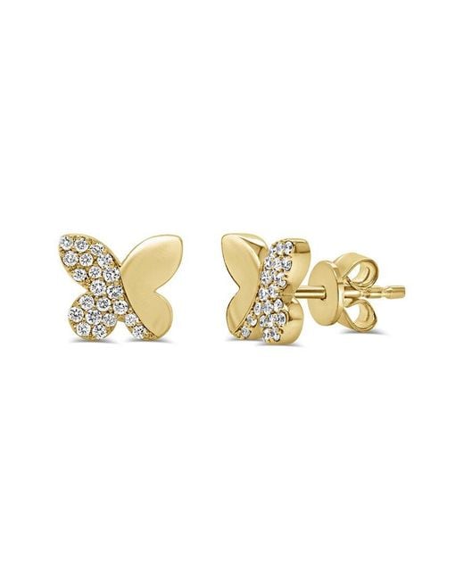 Sabrina Designs Metallic 14K 0.19 Ct. Tw. Diamond Stud Earrings