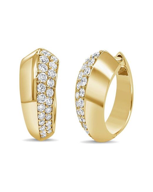 Sabrina Designs Metallic 14K 0.50 Ct. Tw. Diamond Huggie Earrings