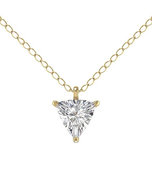 Lab Grown Diamonds Metallic 14K 0.50 Ct. Tw. Lab Grown Diamond Necklace