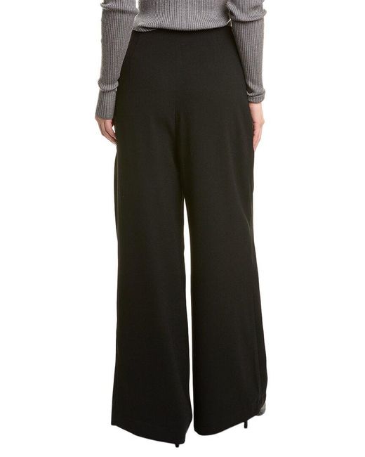 Alexia Admor Black Elia Pleated Wide Leg Pant
