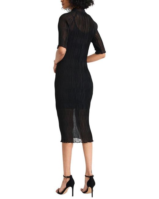 Luxely Black Midi Dress