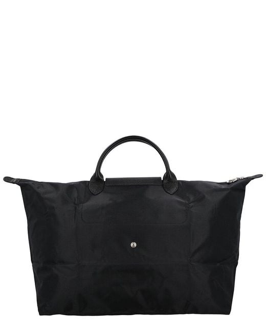 Longchamp Black Le Pliage One Large Travel Bag