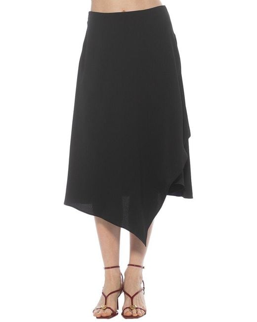 Alexia Admor Black Jess Asymmetric Skirt