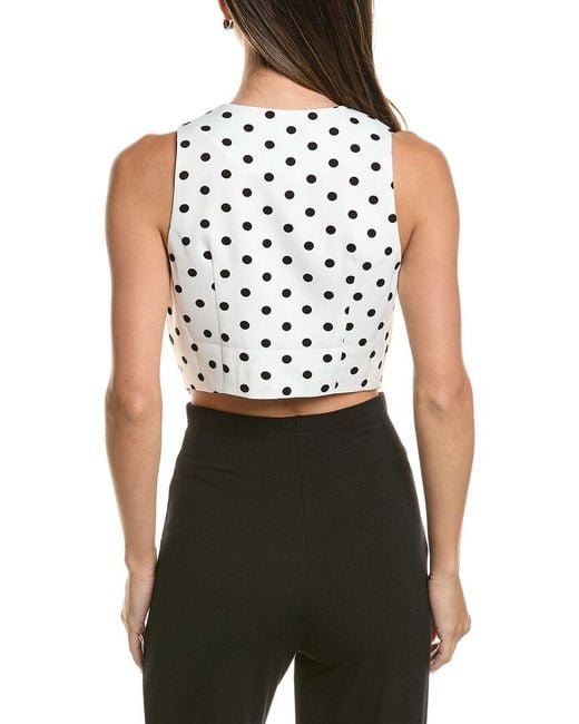 Gracia White Dot Print Jacket
