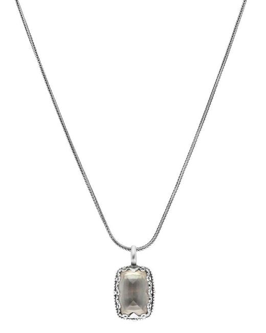 Konstantino Metallic Pearl Necklace