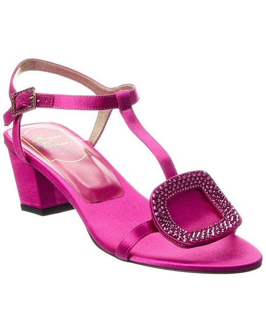 Roger Vivier Pink Satin Sandal