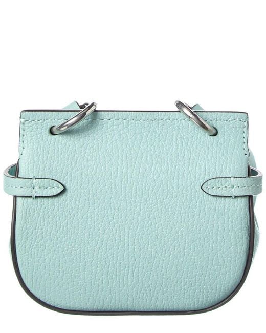 Mulberry Blue Amberley Micro Leather Shoulder Bag