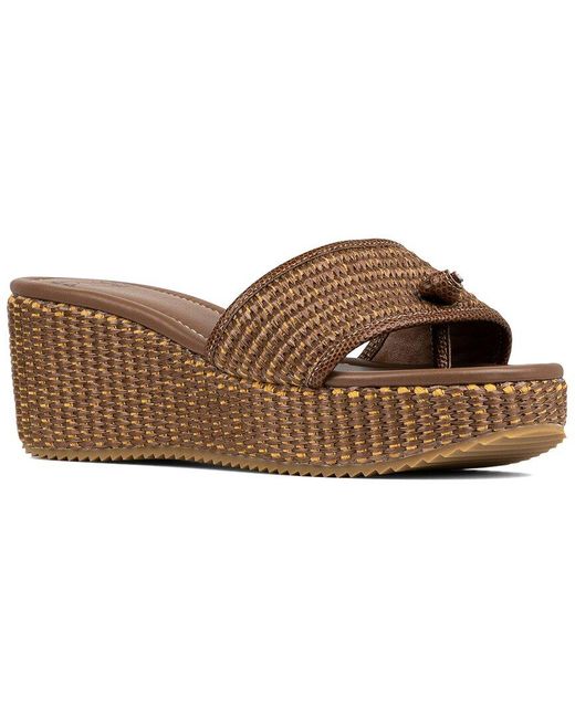Donald J Pliner Brown Silli2 Raffia Sandal