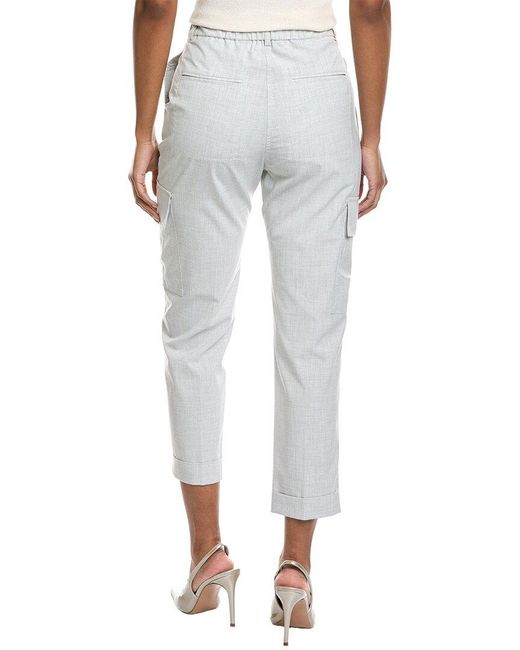 Peserico Gray Cargo Pant