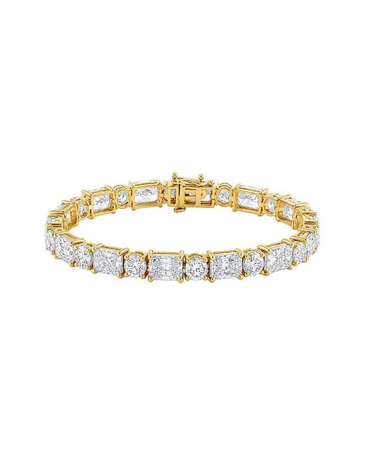 Lab Grown Diamonds Metallic 14K 21.50 Ct. Tw. Lab-Grown Diamond Fashion Bracelet