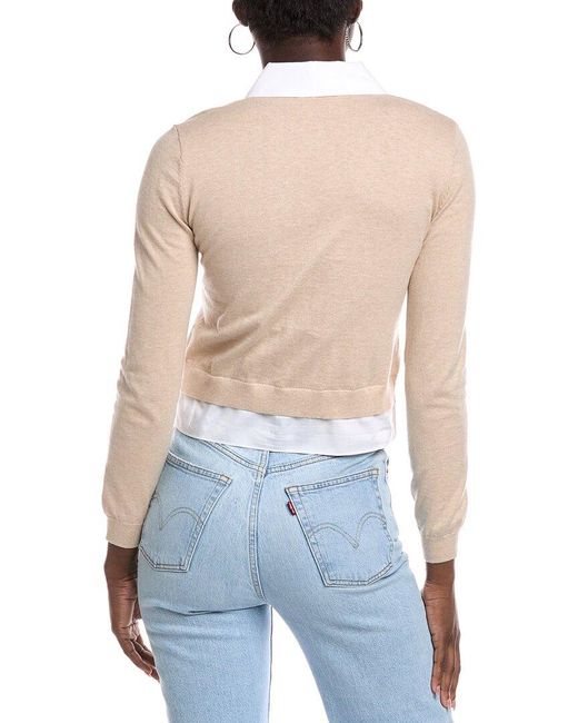 NAADAM Blue Mixed Media Cashmere-Blend Cardigan