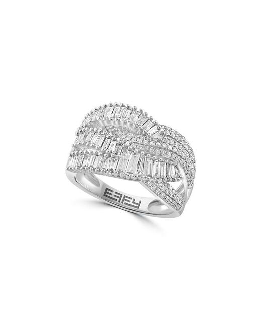 Effy Fine Jewelry White 14K 1.03 Ct. Tw. Diamond Ring